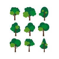 Tree Illustration Vector Set