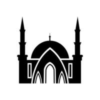 mezquita silueta vector , mezquita elemento logo vector