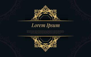 Gold and Black Ace of Spades Pattern on Geometric Mosaic Abstract Background Luxury Ornament Style. vector