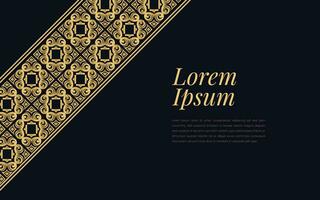 Gold and Black Ace of Spades Pattern on Geometric Mosaic Abstract Background Luxury Ornament Style. vector