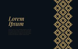 Gold and Black Ace of Spades Pattern on Geometric Mosaic Abstract Background Luxury Ornament Style. vector