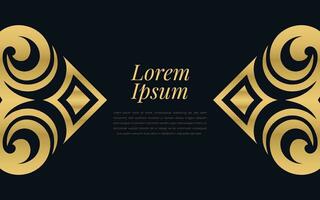 Gold and Black Ace of Spades Pattern on Geometric Mosaic Abstract Background Luxury Ornament Style. vector