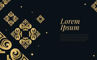 Gold and Black Ace of Spades Pattern on Geometric Mosaic Abstract Background Luxury Ornament Style. vector