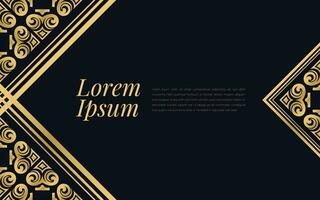 Gold and Black Ace of Spades Pattern on Geometric Mosaic Abstract Background Luxury Ornament Style. vector