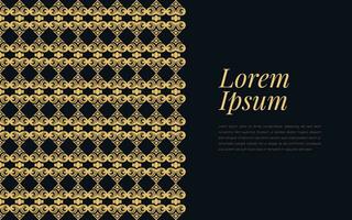 Gold and Black Ace of Spades Pattern on Geometric Mosaic Abstract Background Luxury Ornament Style. vector