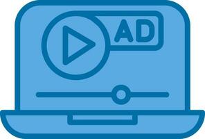 Video ad Vector Icon Design