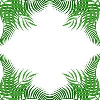 Palm Corner Frame Free Vector Element