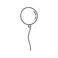 Line Balloon Icon Vector Element , Outline Balloon