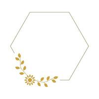 Floral Border Frame Element , Aesthetic Border Frame vector