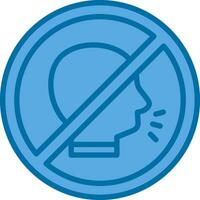 No shouting Vector Icon Design