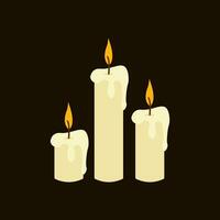 Candle Illustration Vector Image , Decoration , aromatheraphy