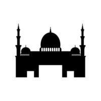 Mosque Silhouette Vector , Mosque Element Logo Vector