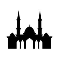 mezquita silueta vector , mezquita elemento logo vector