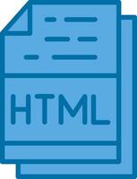 Html File Format Vector Icon Design