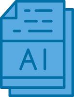 AI File Format Vector Icon Design