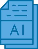 AI File Format Vector Icon Design