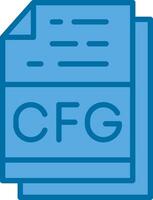 Cfg File Format Vector Icon Design