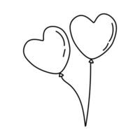 Line Balloon Icon Vector Element , Outline Balloon