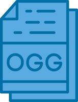 Ogg File Format Vector Icon Design