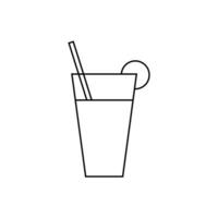 Drink Outline Icon Vector Template , Food , Juice Outline