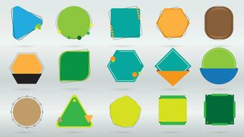 Info graphic Frame shape design vector