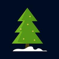 Snow Tree Illustration Vector