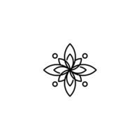 flor belleza spa logo gratis vector