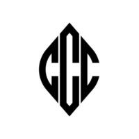 Logo C Curve Rhombus Extended Monogram 3 Letters Alphabet Font Logo Logotype Embroidery vector