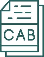 CAB File Format Vector Icon Design