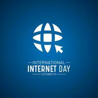 International internet day, october 29. Vector template for banner, greeting card, poster of international internet day. Vector illustration.