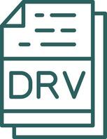 Drv File Format Vector Icon Design
