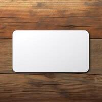 blank business white rounded card photo