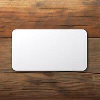 blank business white rounded card AI Generative photo