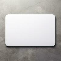 blank business white rounded card AI Generative photo
