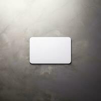 blank business white rounded card AI generative photo