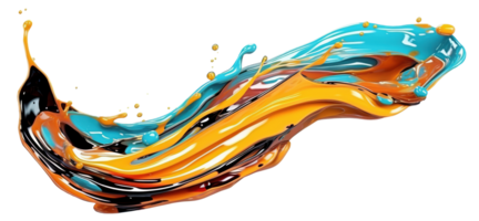 AI Generative. Colorful paint splash. Isolated design element. multicolors paint splashing explosion in the air. Splash of colors paint in the air, multicolors paint splashing explosion in the air png