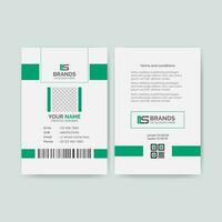 id card template design vector