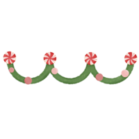 Watercolor Christmas decoration items png