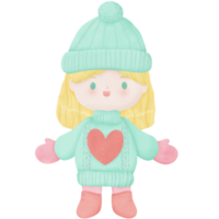 Kids in winter clothes png