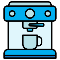 café máquina. máquina de café cafeteria png