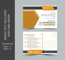 business postcard design,creative and minimal template vector