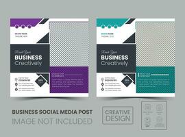 professional business social media post design vector