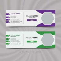 PROFESSIONAL EMAIL SIGNATURE DESIGN vector