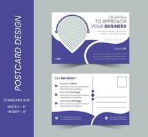 business postcard design,creative and minimal template vector