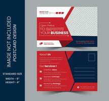 business postcard design,creative and minimal template vector