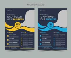corporate business flyer design vector