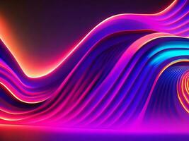 Holographic colorful 3d gradient abstrack background wallpaper or banner. ai generated photo