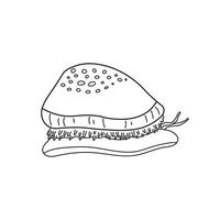 Hand drawn Cartoon Vector illustration cowry icon Isolated on White Background