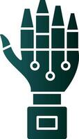 Robot hand Vector Icon Design