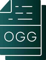 Ogg File Format Vector Icon Design